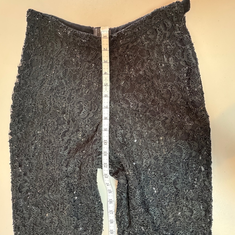 I.N.C. International Concepts Black Beaded Sequin Pants Size 6 Vintage Glam - Picture 13 of 15